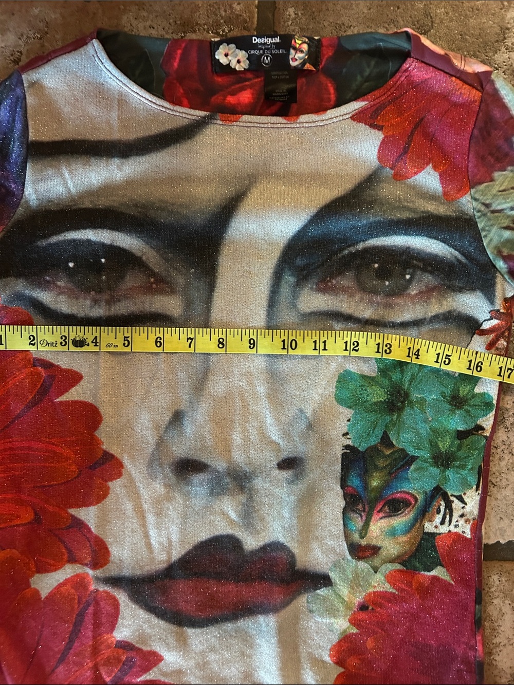 Desigual Multicolor Floral Face Print Long-Sleeve Top - Picture 4 of 6